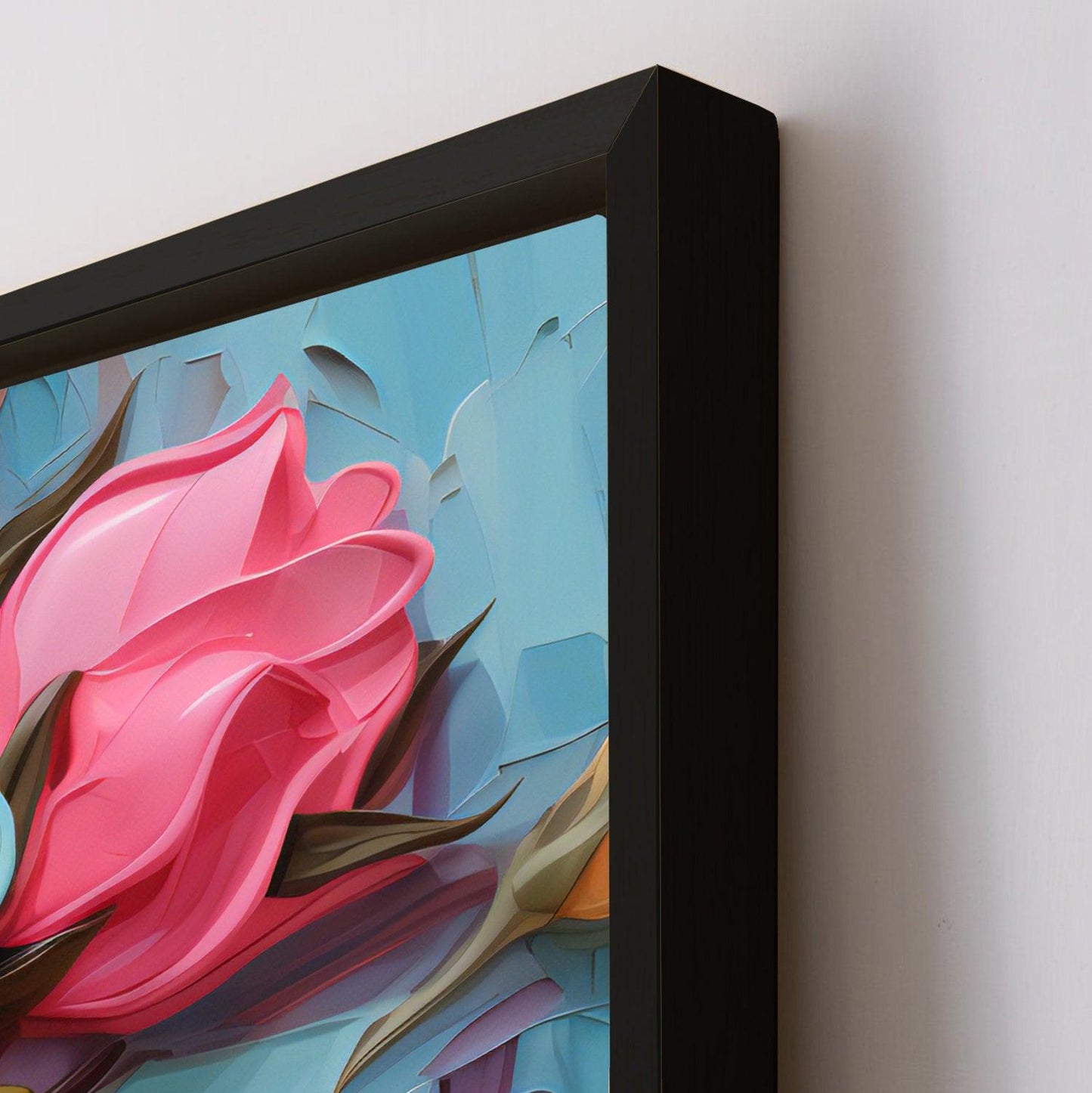 An Enchanting Symphony of Nature's Elegance, HD Canvas Print, Framed, Ready to Hang. (FLWA36)