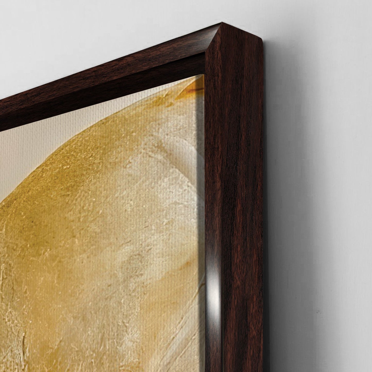 Golden Flower Wall Art Painting, HD Canvas Print, Framed, Ready to Hang. (FLWA26)