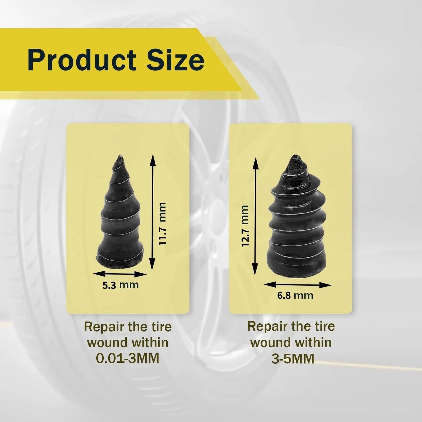 🔧 Tire Repair Rubber Nail Kit 🔩