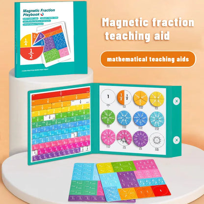 Montessori Magnetic Book Fraction Puzzle for Children