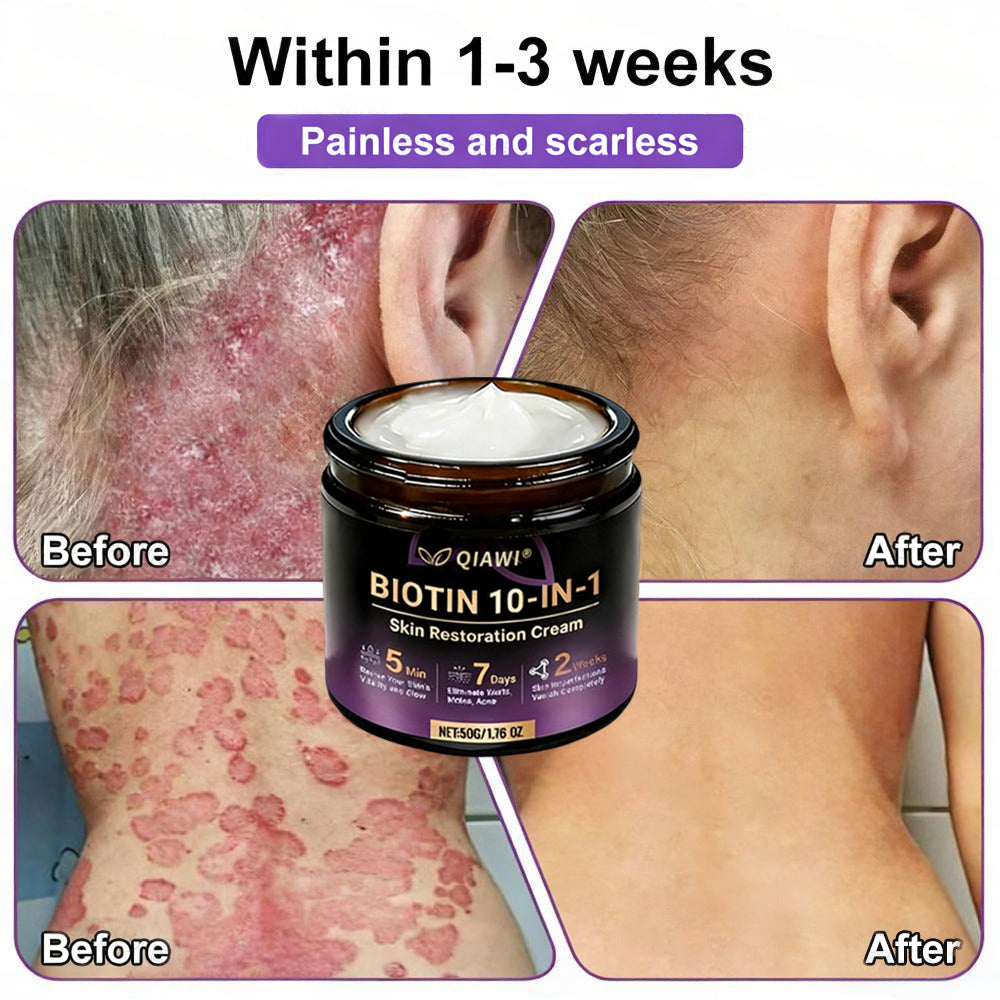 Made and Shipped from USA ✨QIAWI® Proprietary Biotin Blend Skin Restoration Cream 🍀
