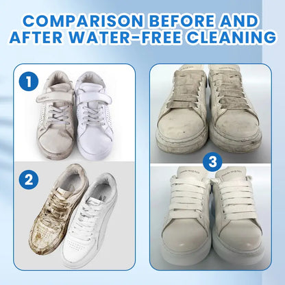 White Shoe Cleaner Cream Multipurpose No-Wash Solid Comes with Sponge Removes Stains Ideal for Leather Silicone Car Interiors Mild Non-Irritating Eco-Friendly