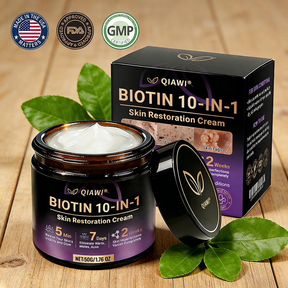 Made and Shipped from USA ✨QIAWI® Proprietary Biotin Blend Skin Restoration Cream 🍀