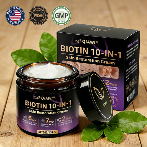 Made and Shipped from USA ✨QIAWI® Proprietary Biotin Blend Skin Restoration Cream 🍀