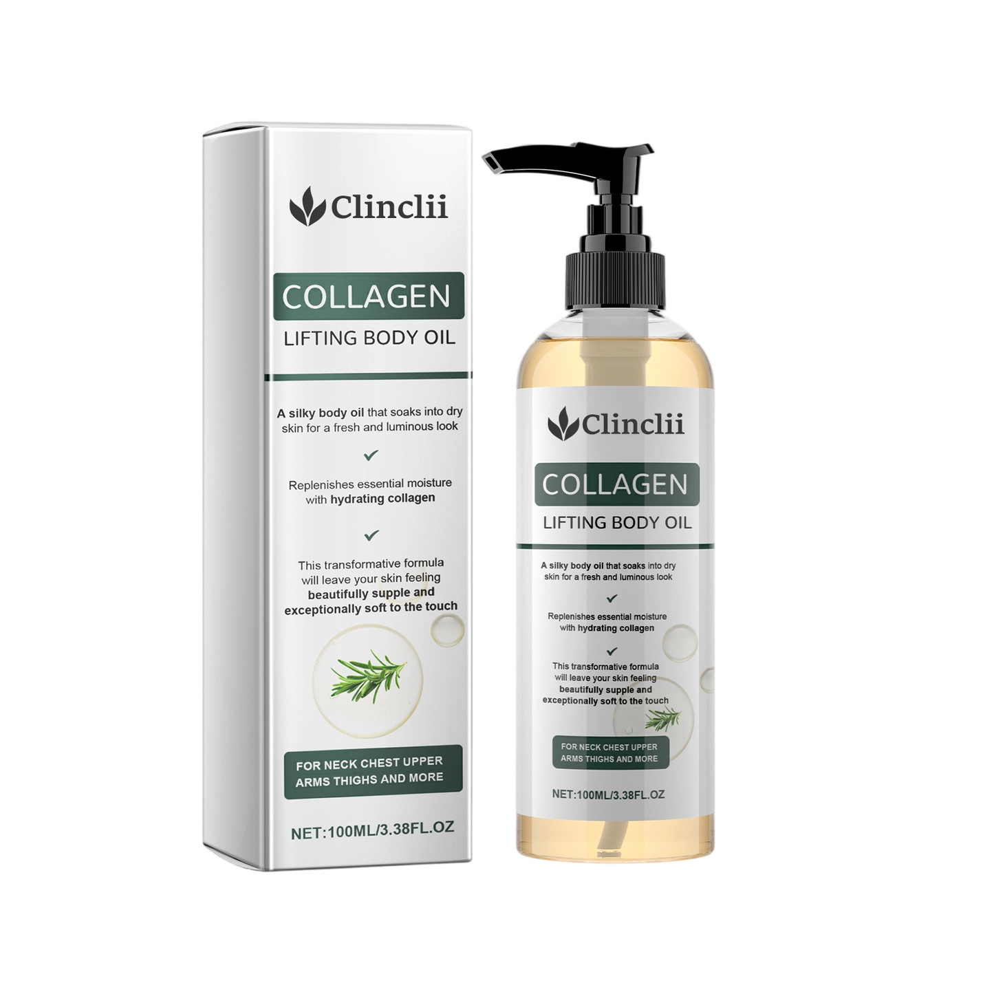 ✨ Clinclii™ Collagen Oil | Lift & Firm Sagging Skin, Smooth Lines & Hydrate Deeply