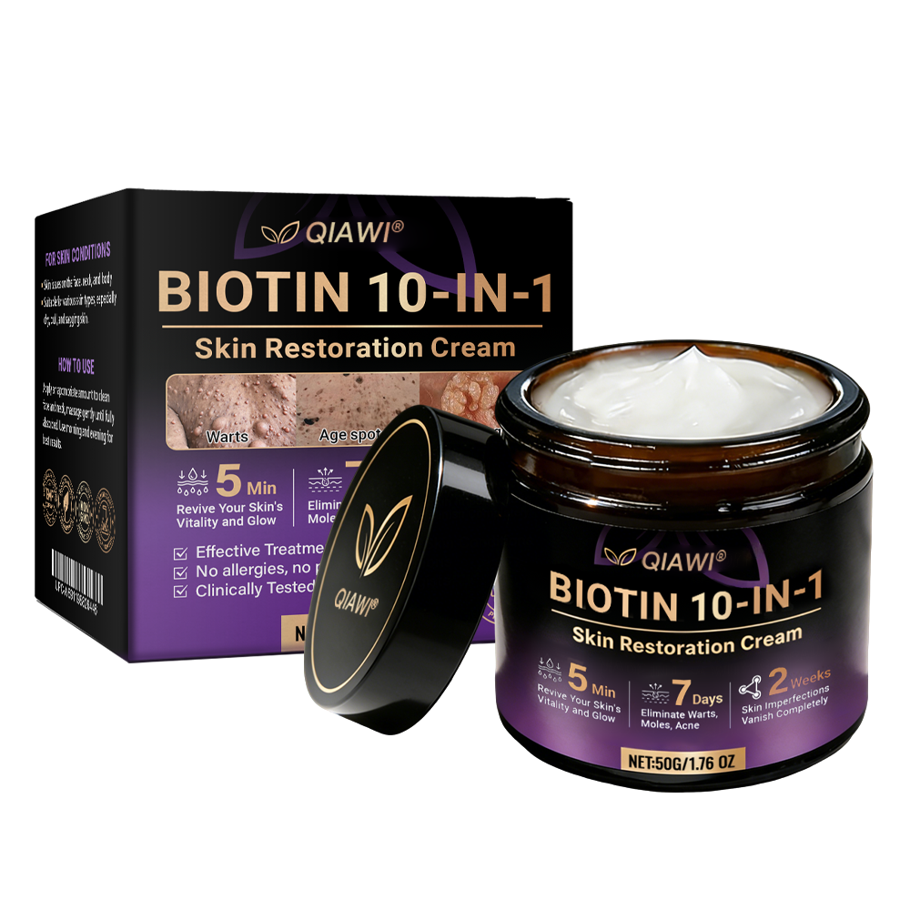 Made and Shipped from USA ✨QIAWI® Proprietary Biotin Blend Skin Restoration Cream 🍀