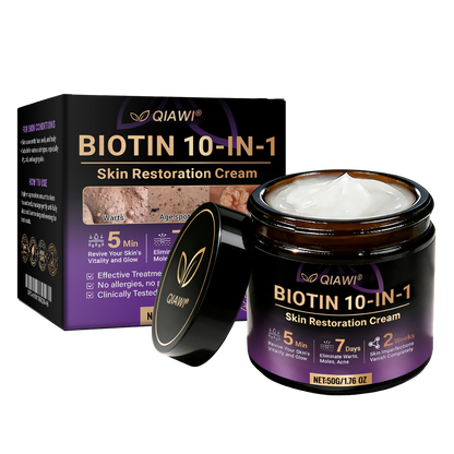Made and Shipped from USA ✨QIAWI® Proprietary Biotin Blend Skin Restoration Cream 🍀
