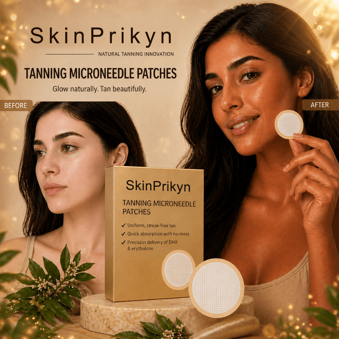 SkinPrikyn™  Tanning Microneedle Patches ✨ 10-Minute Natural Glow ☀️ Lasts Up to 14 Days
