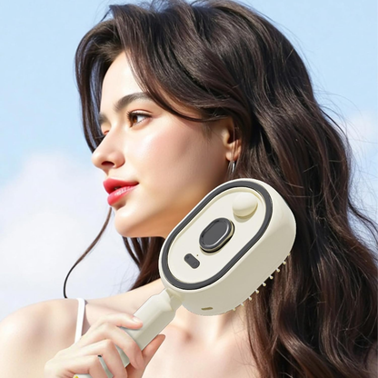 Electric Mist Hair Brush + FREE Siermira Batana Hair Oil Gift | Anti-Frizz Air Cushion Massage Comb