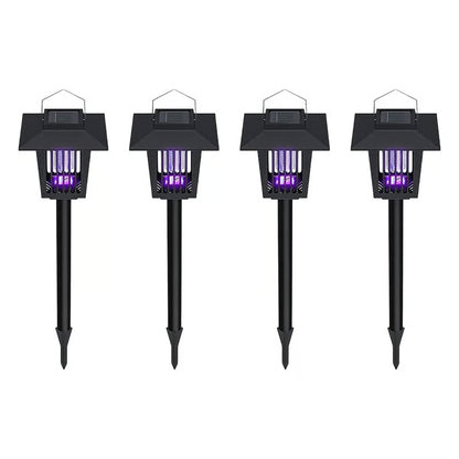 Eco-Friendly - 2-in-1 Flickering Flame - Solar Powered Mosquito Zapper & Garden Stake Light