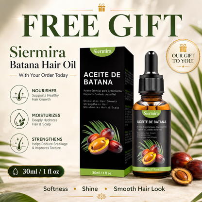 Electric Mist Hair Brush + FREE Siermira Batana Hair Oil Gift | Anti-Frizz Air Cushion Massage Comb