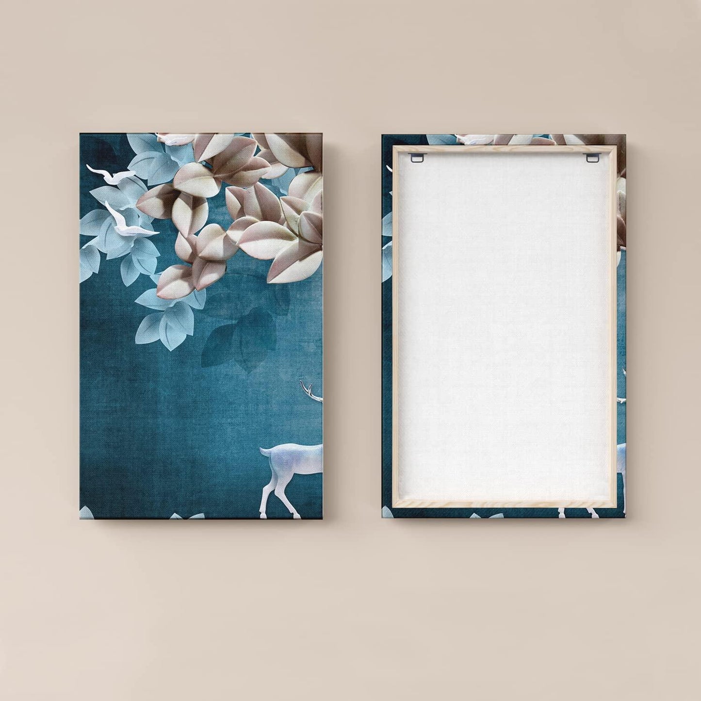 Enchanting Floral Wall Art For Living Room Wall Decoration (FLWA42).