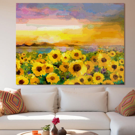Canvas Floral Wall Art: A Symphony of Nature's Elegance Large Size Canvas Framed Paintings For Living Room, Office, Home Decor. (FLWA03)