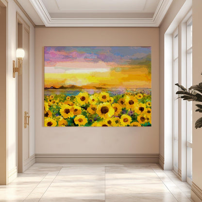 Canvas Floral Wall Art: A Symphony of Nature's Elegance Large Size Canvas Framed Paintings For Living Room, Office, Home Decor. (FLWA03)