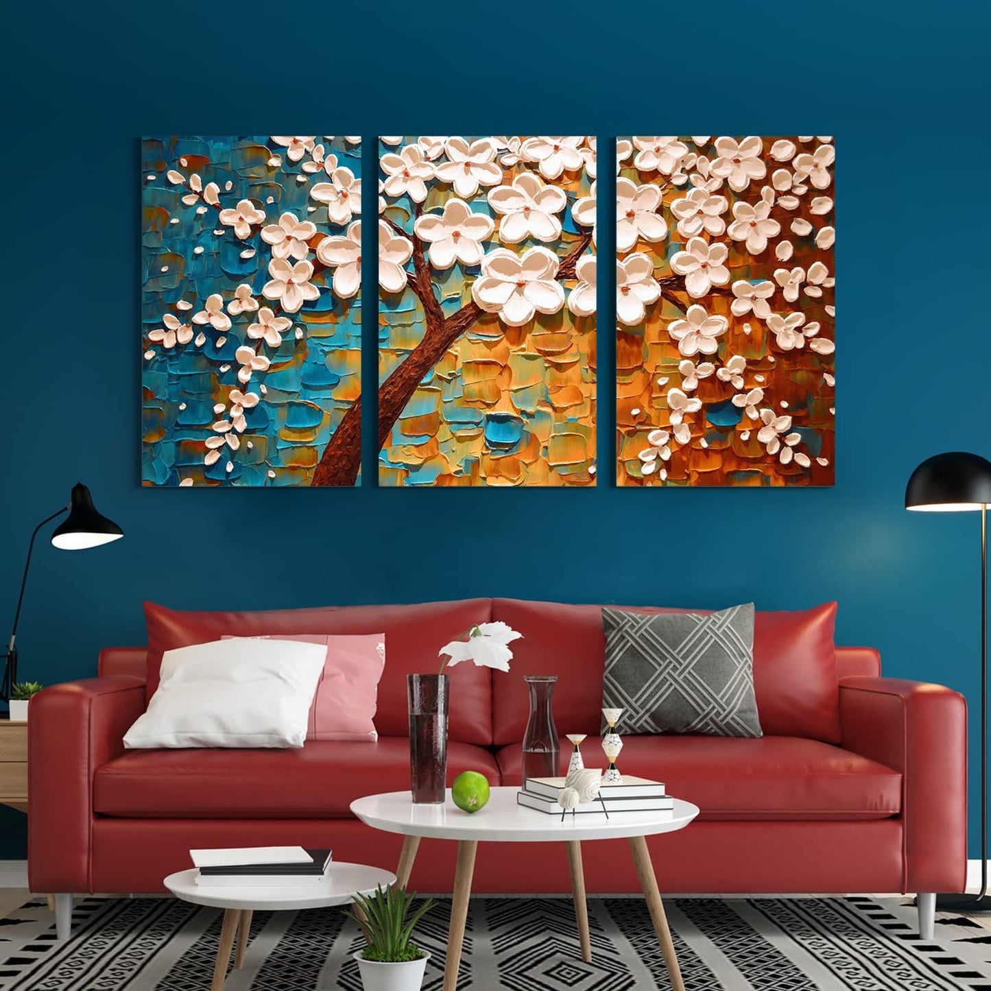 Floral Wall Art Canvas Painting For Home and Office Wall Decoration (FLWA43).