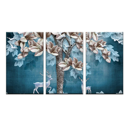 Enchanting Floral Wall Art For Living Room Wall Decoration (FLWA42).