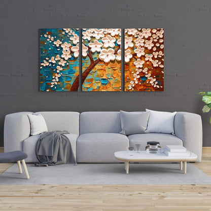 Floral Wall Art Canvas Painting For Home and Office Wall Decoration (FLWA43).