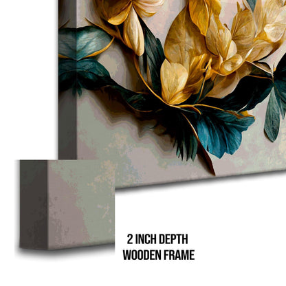Canvas Floral Wall Art: A Symphony of Nature's Elegance Large Size Canvas Framed Paintings For Living Room, Office, Home Decor. (FLWA05)