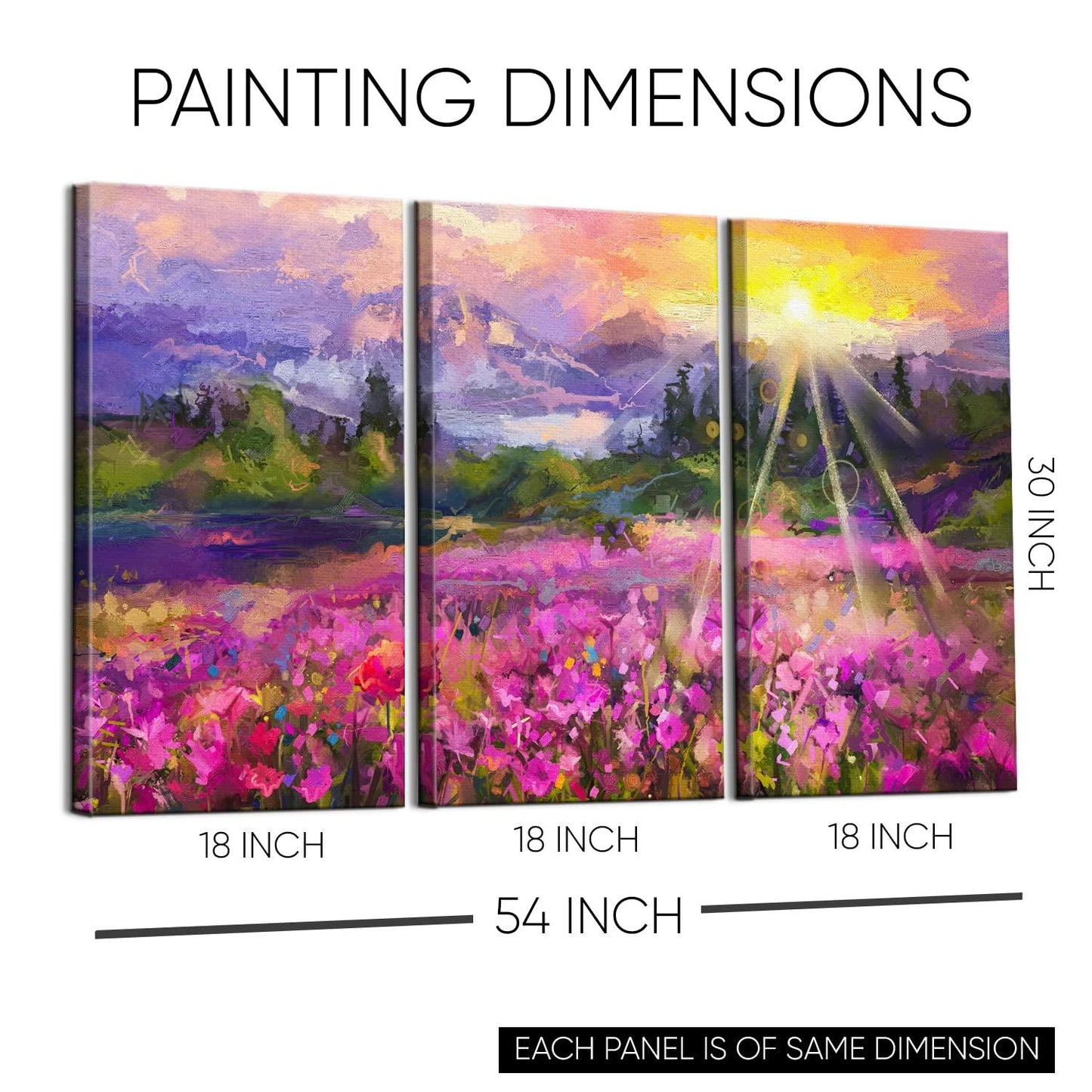 Floral Wall Art For Home and Office Wall Decoration (FLWA44).