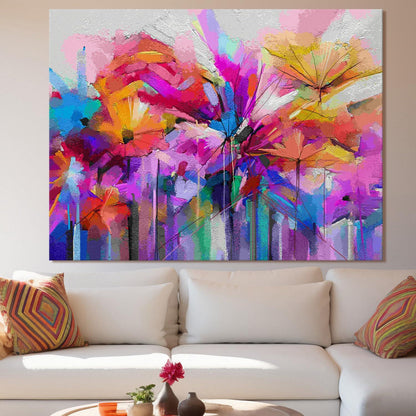 Canvas Floral Wall Art: A Symphony of Nature's Elegance Large Size Canvas Framed Paintings For Living Room, Office, Home Decor. (FLWA04)