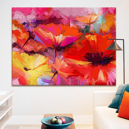 Canvas Floral Wall Art: A Symphony of Nature's Elegance Large Size Canvas Framed Paintings For Living Room, Office, Home Decor. (FLWA01)