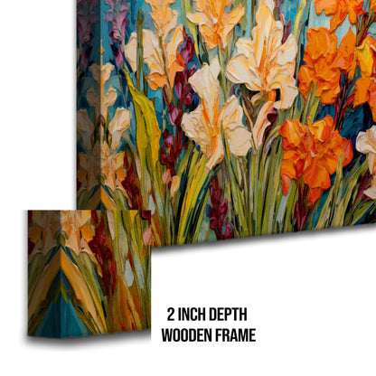 A Symphony of Nature's Elegance, HD Canvas Print, Framed, Ready to Hang. (FLWA06)