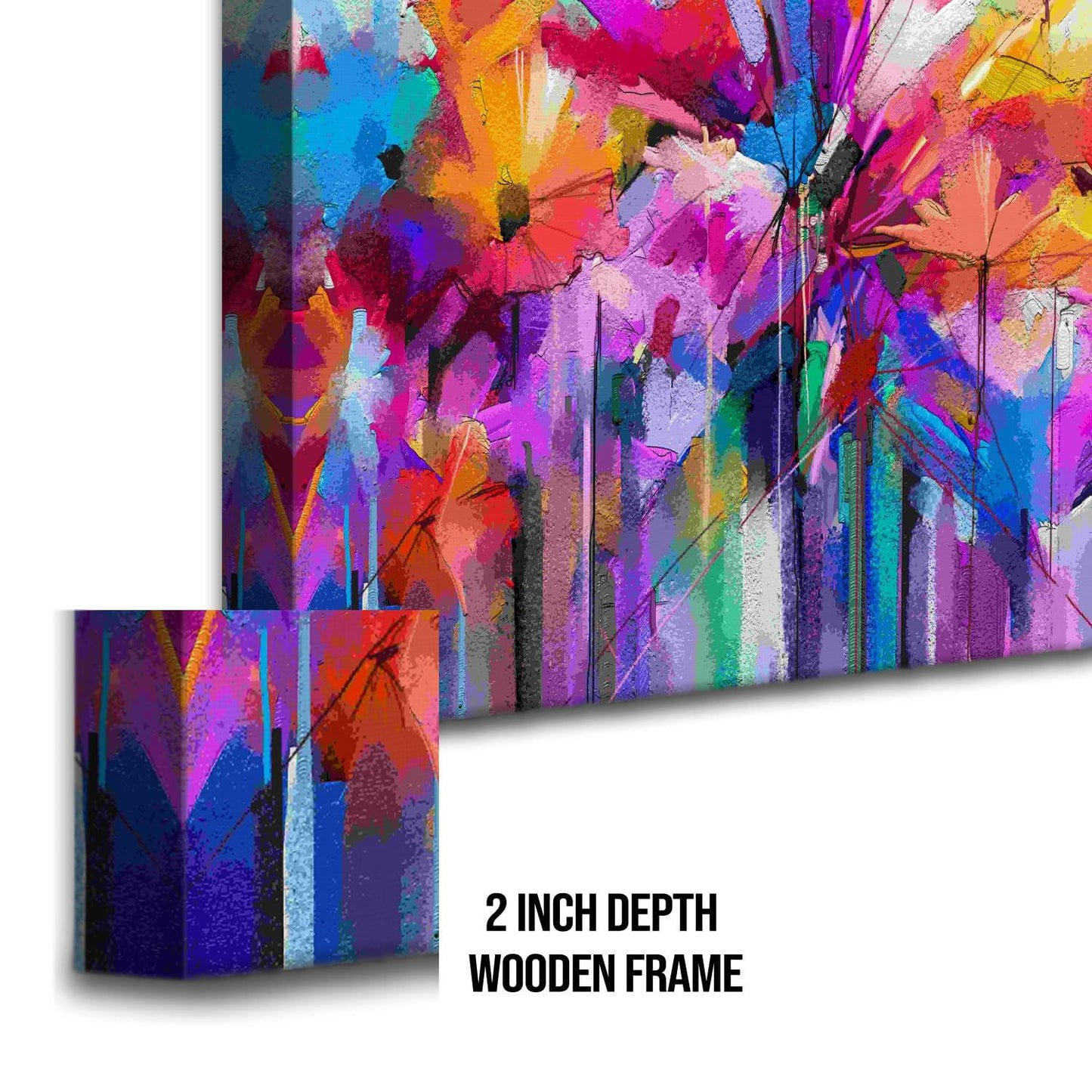 Canvas Floral Wall Art: A Symphony of Nature's Elegance Large Size Canvas Framed Paintings For Living Room, Office, Home Decor. (FLWA04)