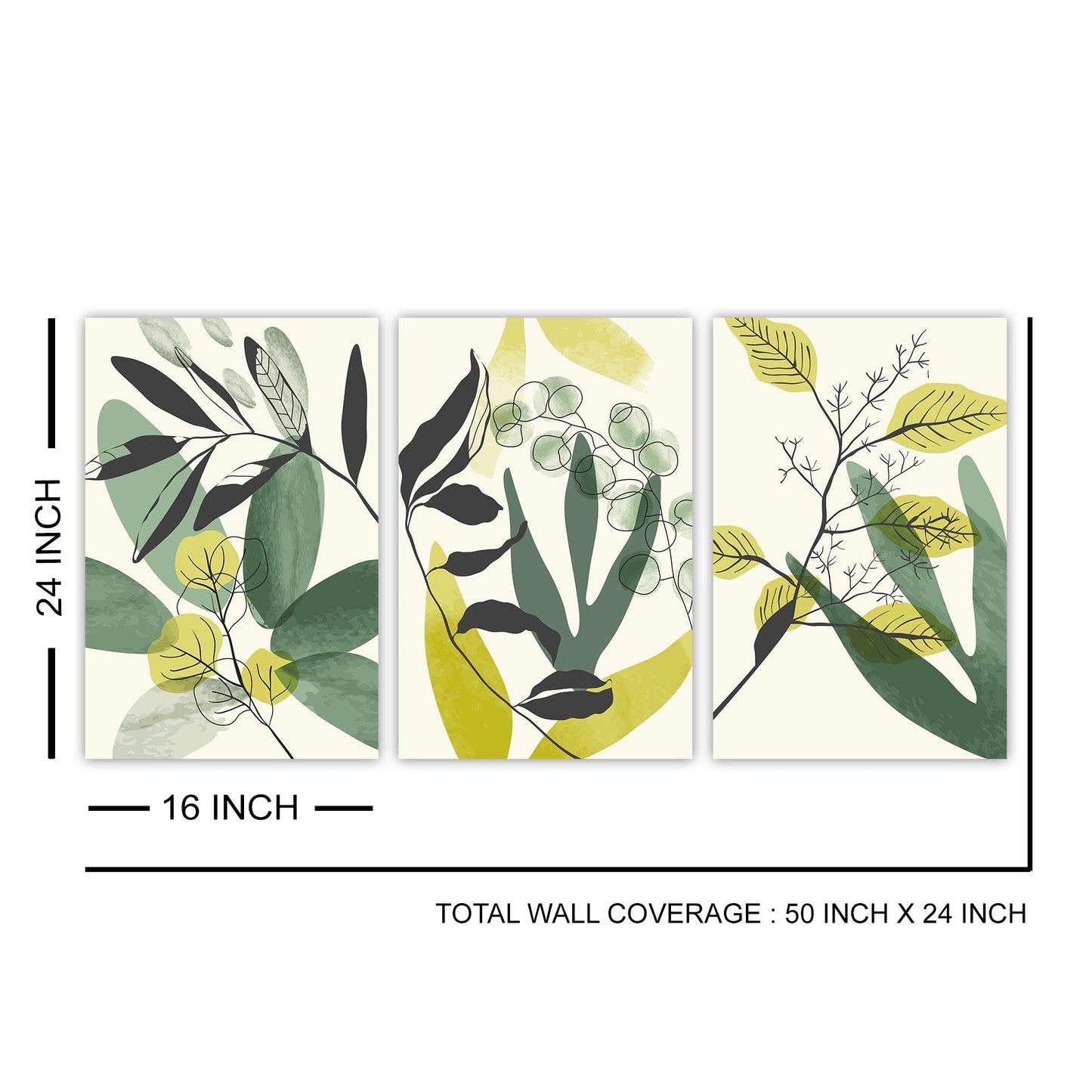Water color boho foliage Art (FLWA22) .