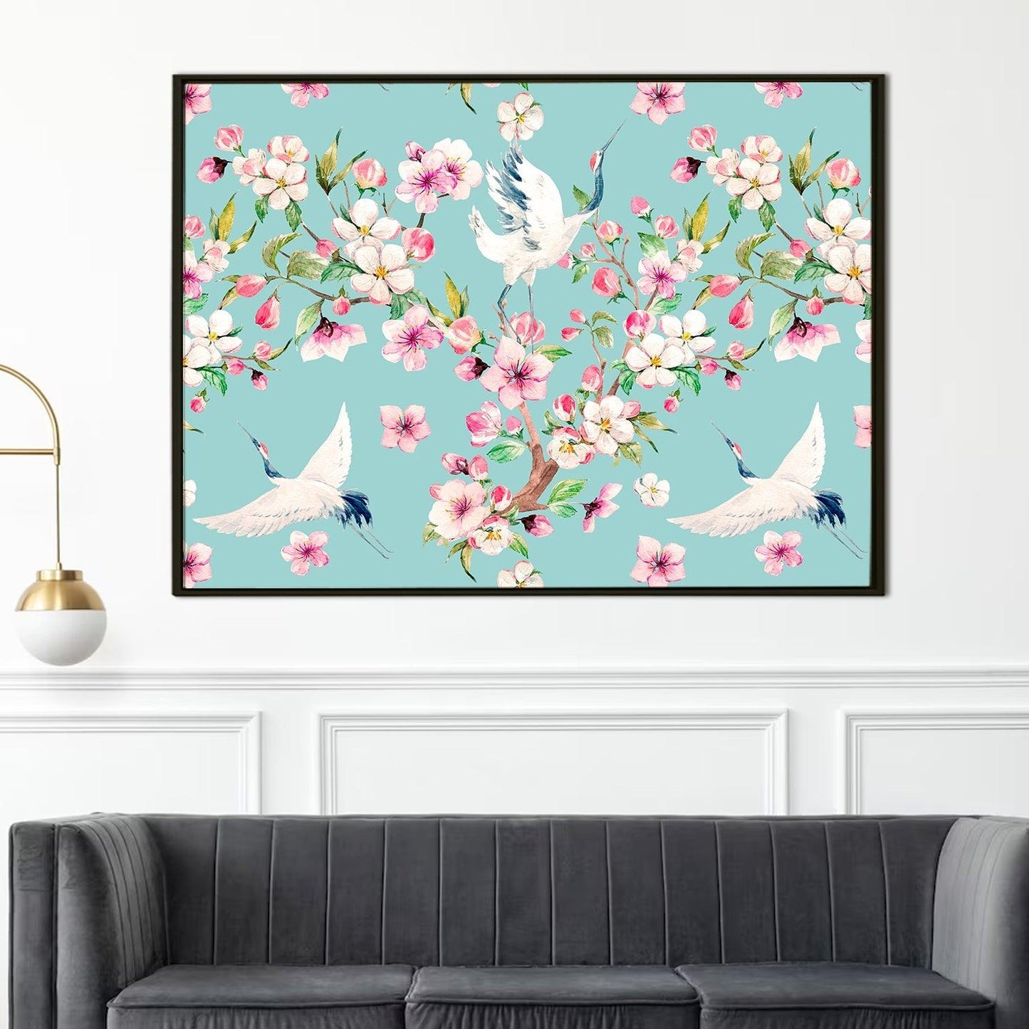 A Symphony of Nature's Elegance, HD Canvas Print, Framed, Ready to Hang. (FLWA14)