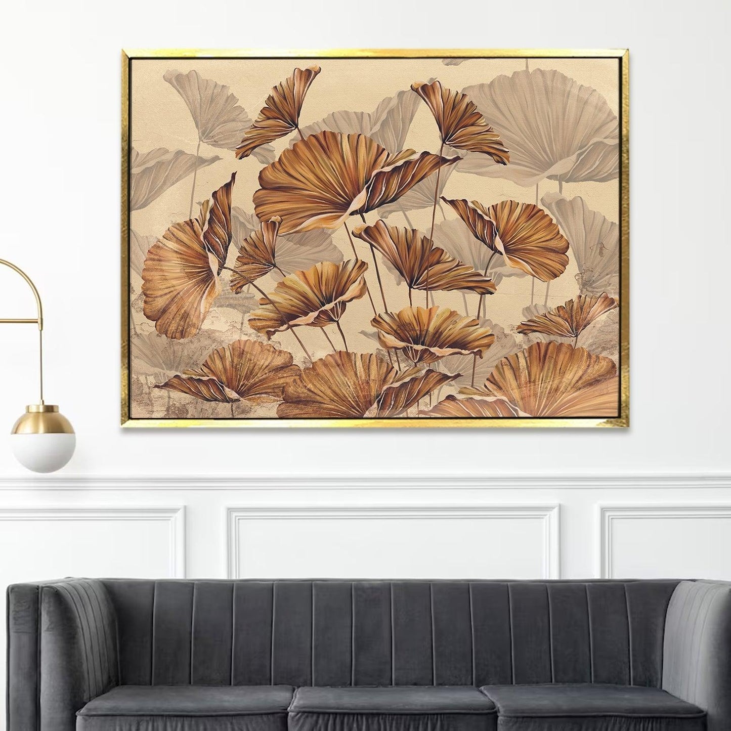 Canvas Floral Wall Art: A Symphony of Nature's Elegance Large Size Canvas Framed Paintings For Living Room, Office, Home Decor. (FLWA08)
