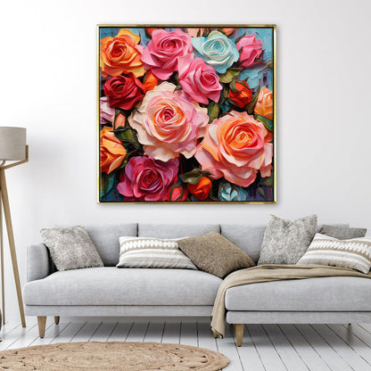 An Enchanting Symphony of Nature's Elegance, HD Canvas Print, Framed, Ready to Hang. (FLWA36)