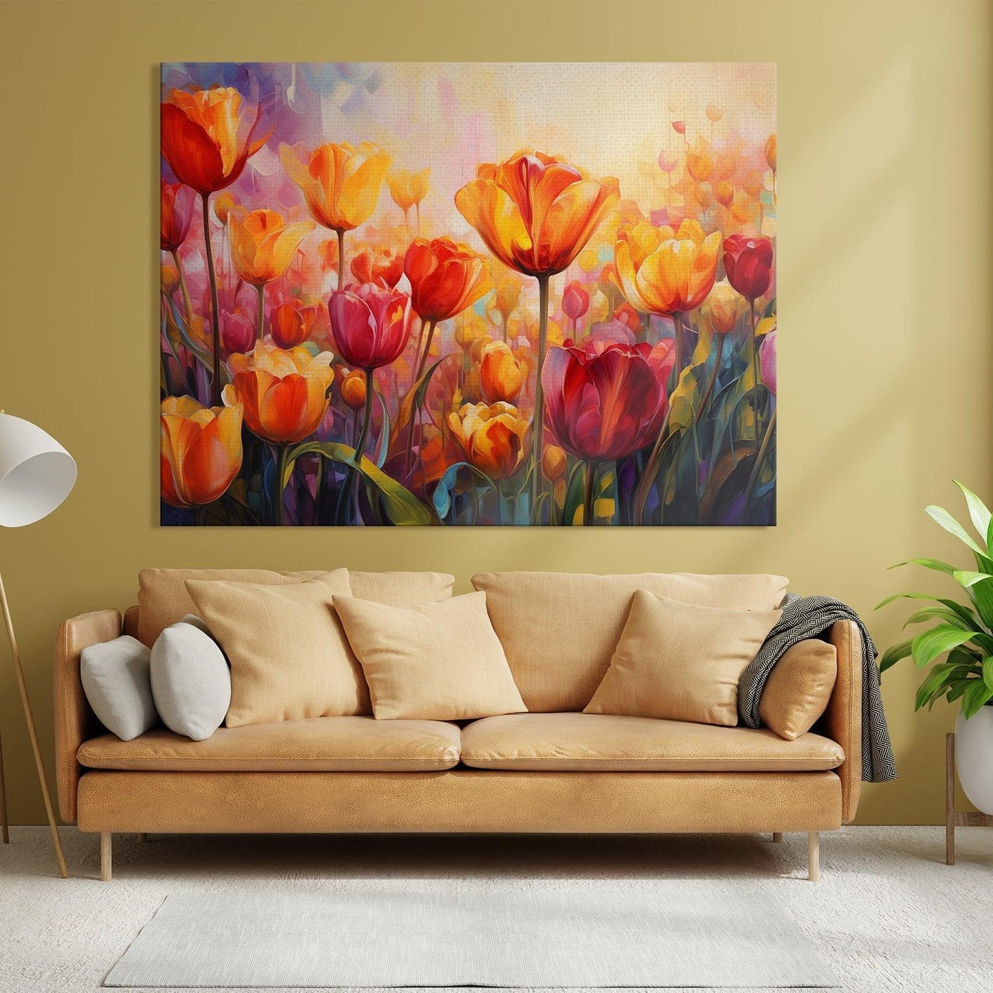 Floral Wall Art For Home and Hotels Wall Decoration (FLWA40).