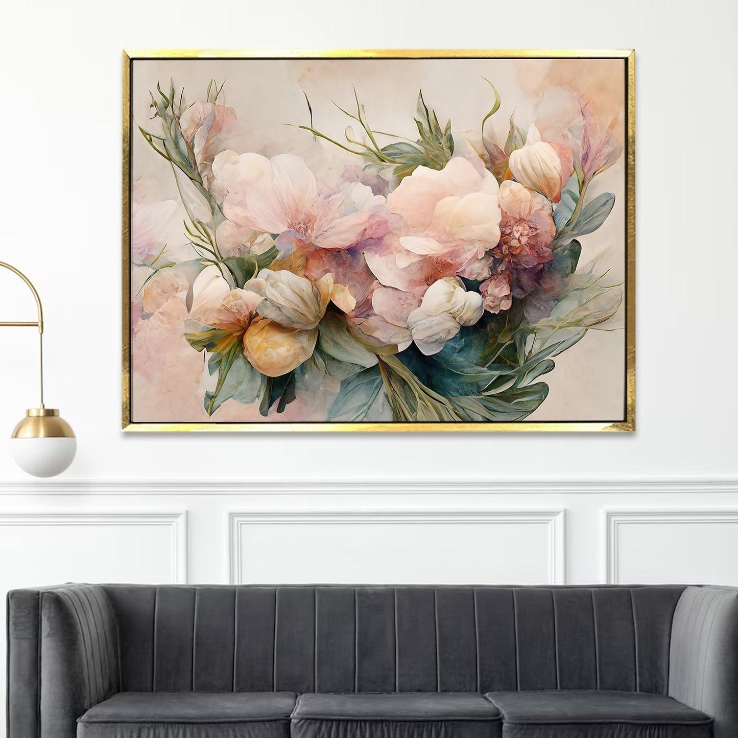 A Symphony of Nature's Elegance, HD Canvas Print, Framed, Ready to Hang. (FLWA18)