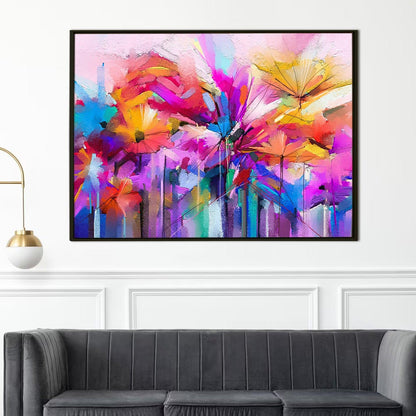 Canvas Floral Wall Art: A Symphony of Nature's Elegance Large Size Canvas Framed Paintings For Living Room, Office, Home Decor. (FLWA04)