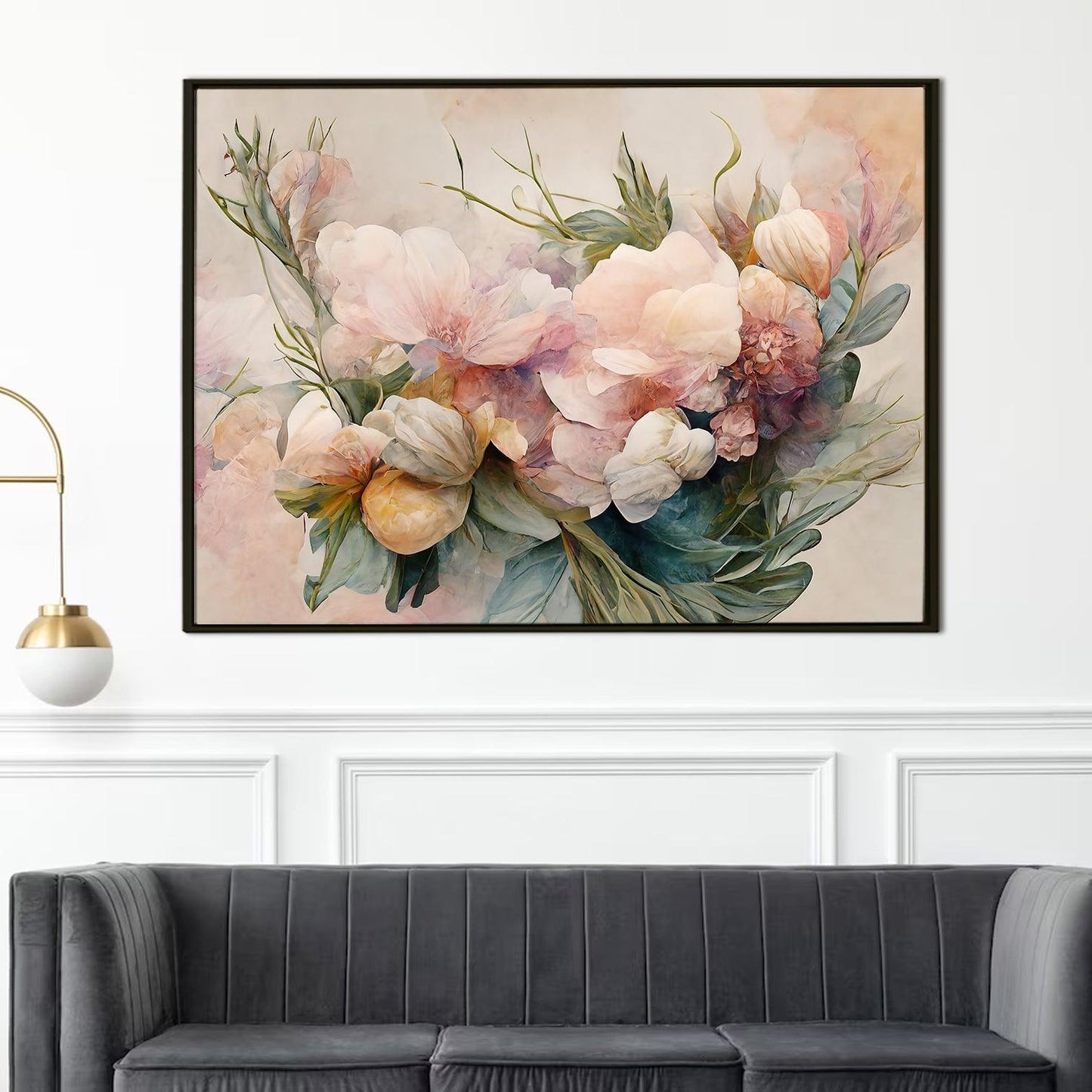 A Symphony of Nature's Elegance, HD Canvas Print, Framed, Ready to Hang. (FLWA18)