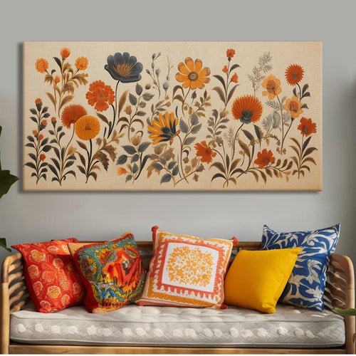 Enchanting Floral Wall Art, HD Canvas Print, Framed, Ready to Hang. (FLWA33)