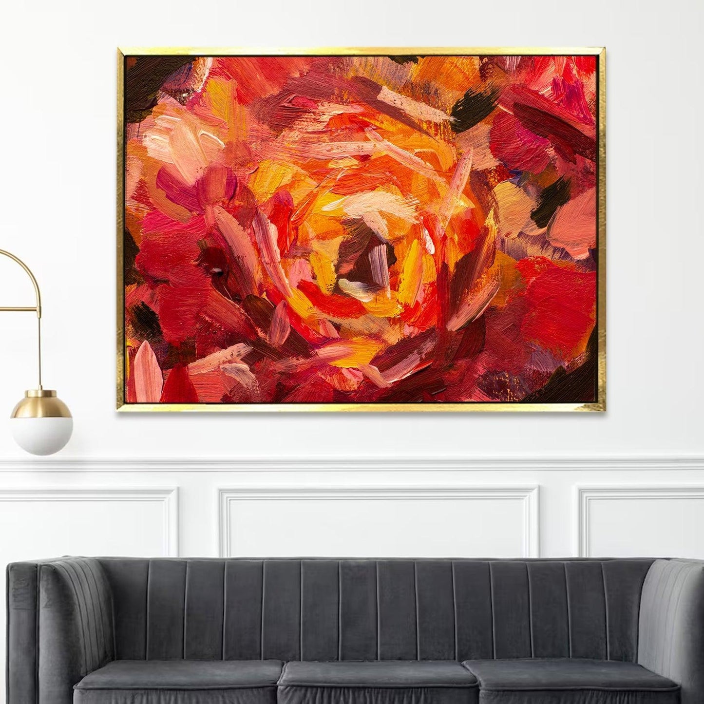 A Symphony of Nature's Elegance, HD Canvas Print, Framed, Ready to Hang. (FLWA018)