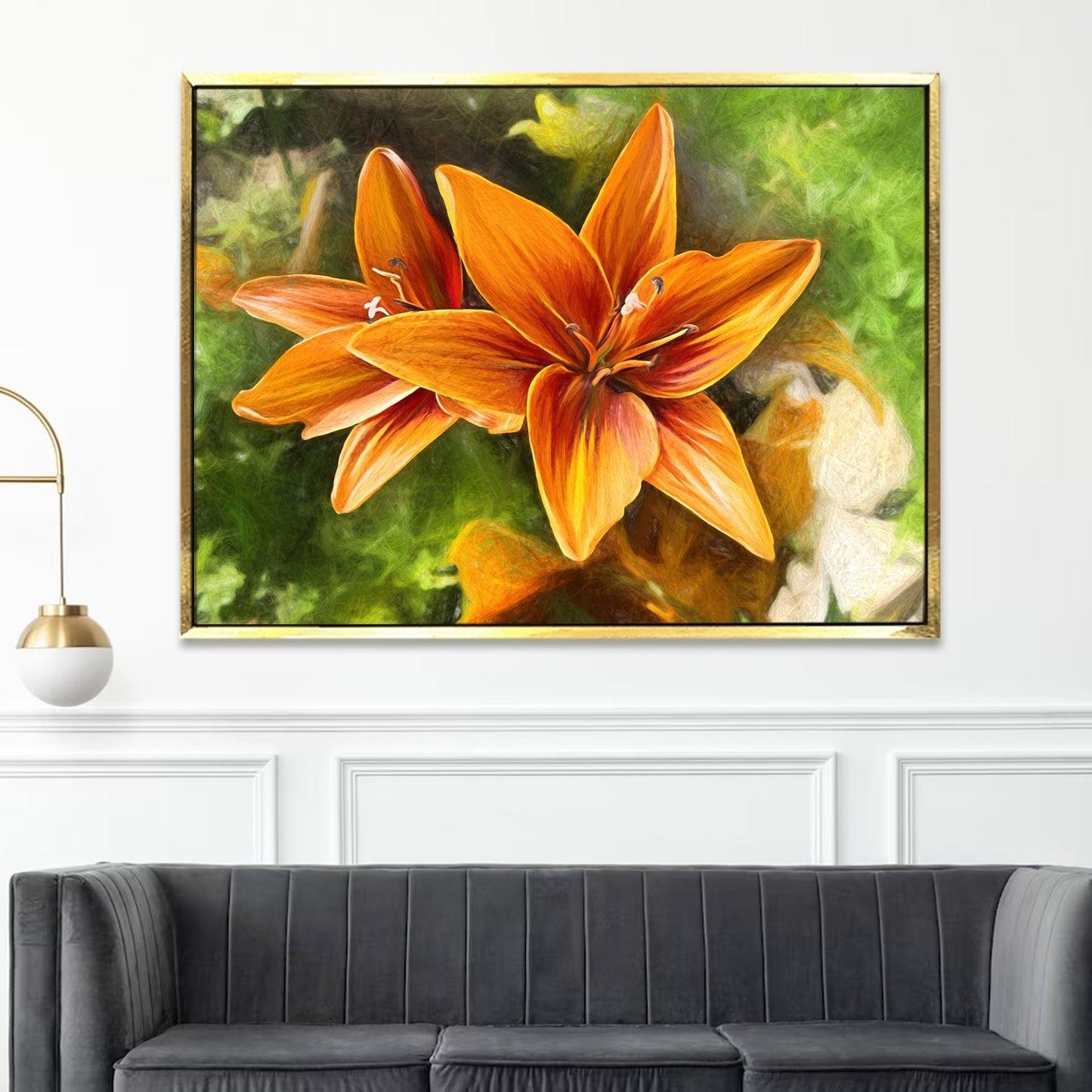 A Symphony of Nature's Elegance, HD Canvas Print, Framed, Ready to Hang. (FLWA09)