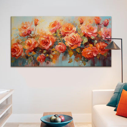 Enchanting Floral Wall Art, HD Canvas Print, Framed, Ready to Hang. (FLWA32)