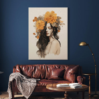 Boho Chic Wall Art Painting, HD Canvas Print, Framed, Ready to Hang. (FLWA29).