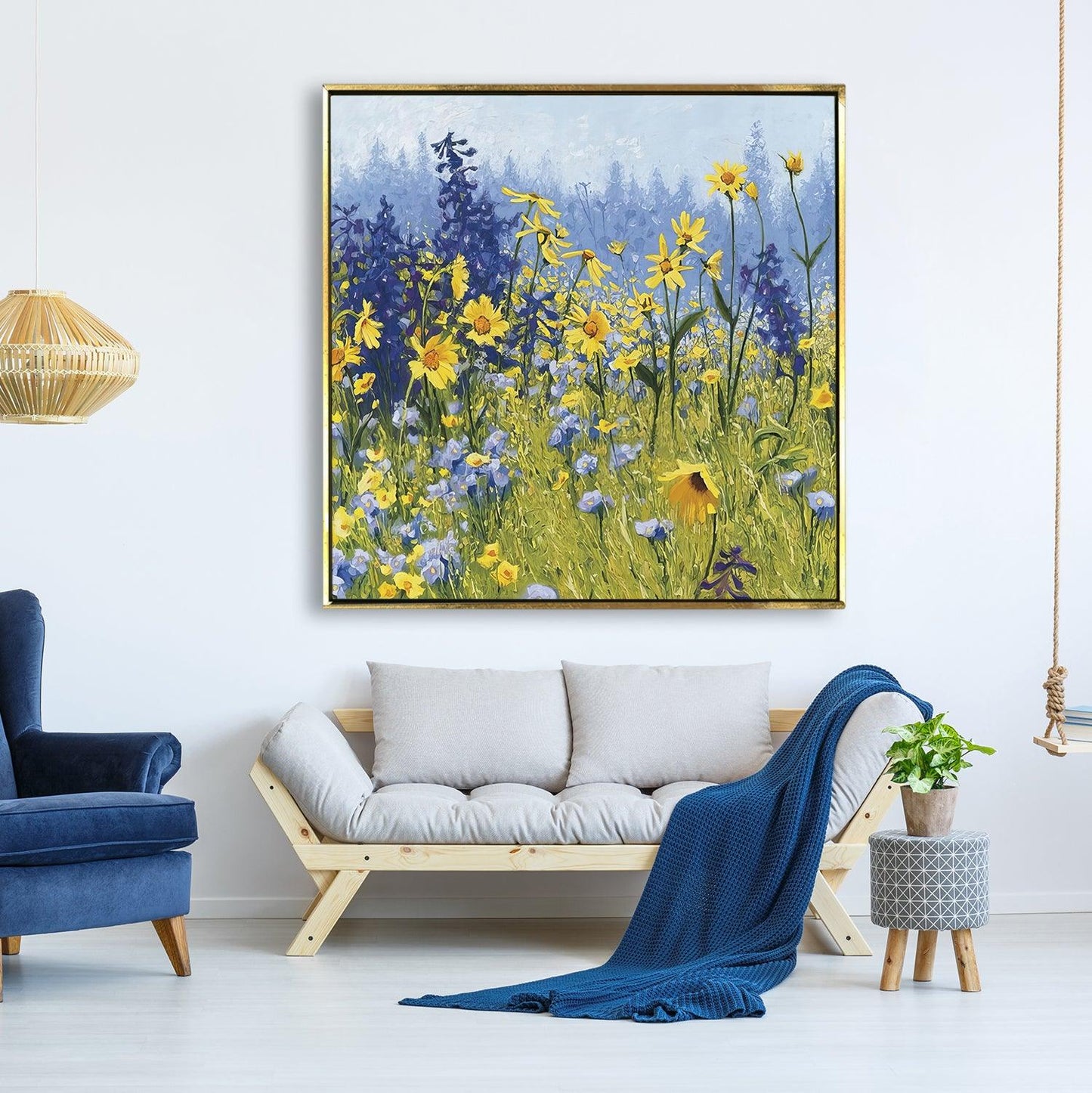 Floral Canvas Wall Art For Home and bedroom Wall Decoration (FLWA35).