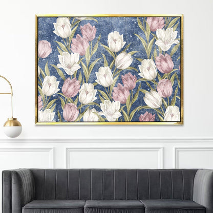 Canvas Floral Wall Art: A Symphony of Nature's Elegance Large Size Canvas Framed Paintings For Living Room, Office, Home Decor. (FLWA11)