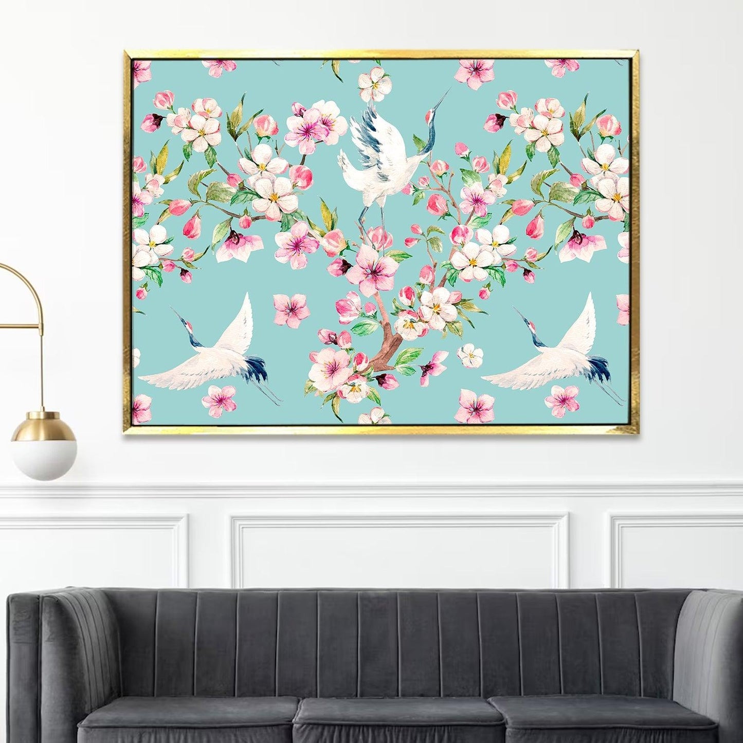 A Symphony of Nature's Elegance, HD Canvas Print, Framed, Ready to Hang. (FLWA14)