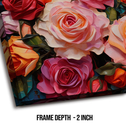 An Enchanting Symphony of Nature's Elegance, HD Canvas Print, Framed, Ready to Hang. (FLWA36)
