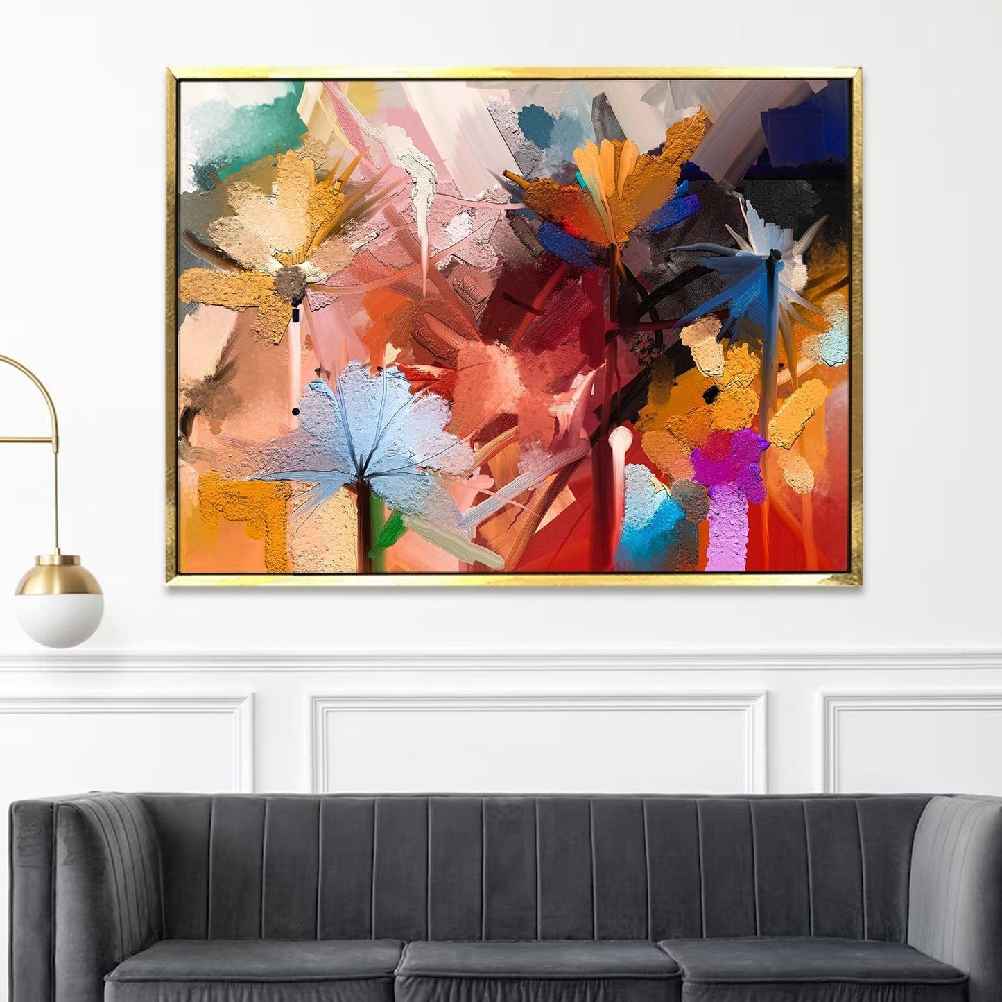 A Symphony of Nature's Elegance, HD Canvas Print, Framed, Ready to Hang. (FLWA13)