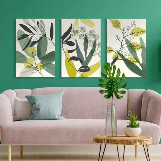 Water color boho foliage Art (FLWA22) .