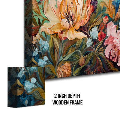 A Symphony of Nature's Elegance, HD Canvas Print, Framed, Ready to Hang. (FLWA19)