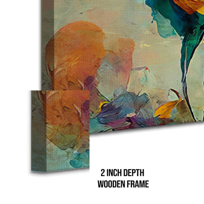 Floral Wall Art Canvas Painting For Restaurants and Cafe Wall decoration (FLWA37).