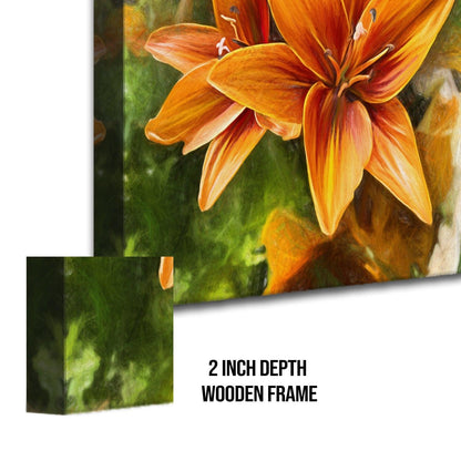 A Symphony of Nature's Elegance, HD Canvas Print, Framed, Ready to Hang. (FLWA09)