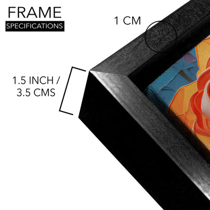 An Enchanting Symphony of Nature's Elegance, HD Canvas Print, Framed, Ready to Hang. (FLWA36)